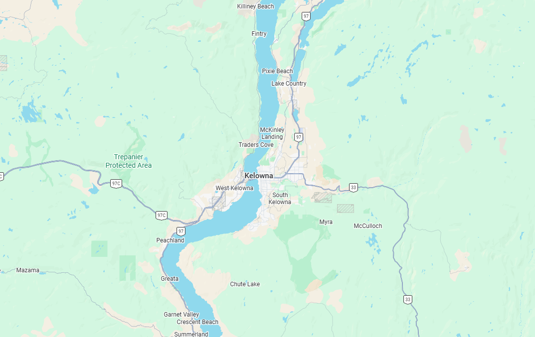 Standard Cleaning Service Area: Kelowna, West Kelowna, Peachland, Lake Country